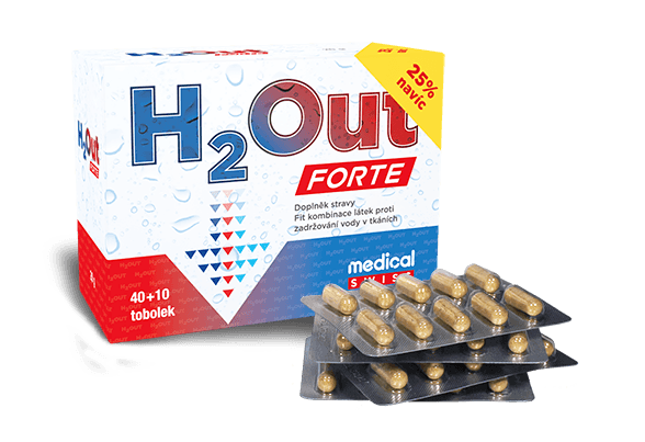 H2Out FORTE 40 + 10 tobolek navíc - Odvodněni Organismu